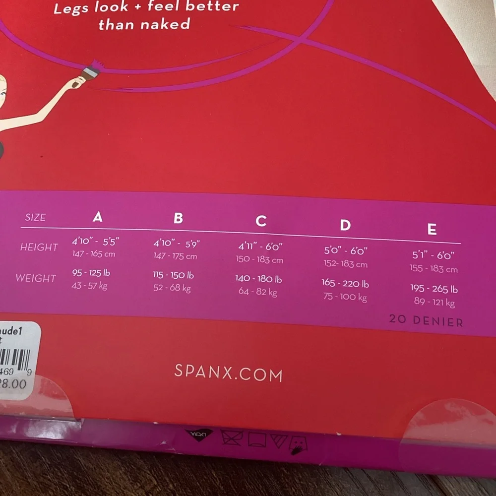 Spanx by Sara Blakely All Day Shaping Gradual Compression Sheers Size B Nude NEW